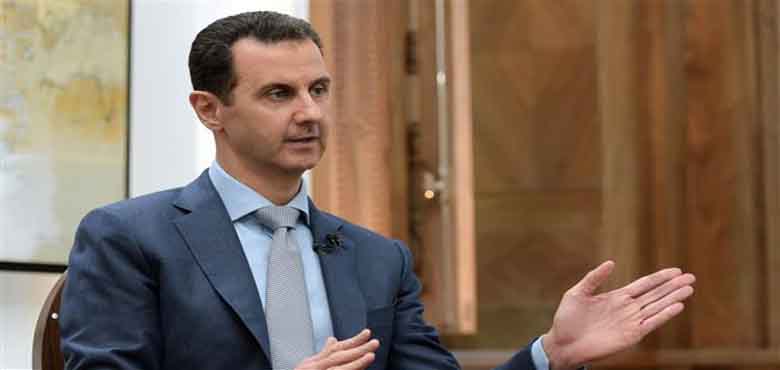 امریکا اگر سچا ہے تو شامی حکومت کے ساتھ تعاون کرے : بشار اسد