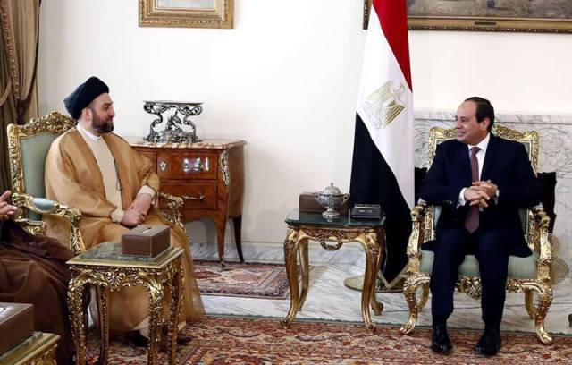 الحكيم والسيسي يعلنان تشكيل "تحالف إستراتيجي" يضم العراق ومصر