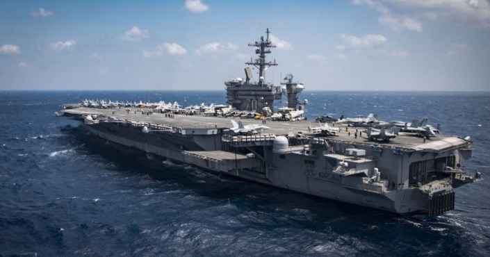 Portaaviones enviados por EEUU a Corea van en realidad al Océano Índico