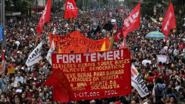 Brazilians Protest Reforms by US-Backed President Temer