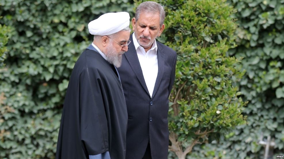 جهانغيري يعلن انسحابه من الانتخابات الايرانية لصالح روحاني