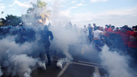Italian Police Clash with Anti-G7 Protestors