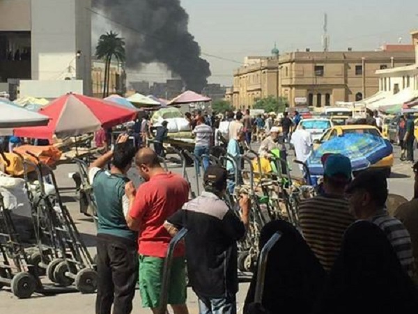 بالصور..عشرات الضحايا في تفجير ارهابي جديد يهزّ منطقة الكرادة وسط بغداد