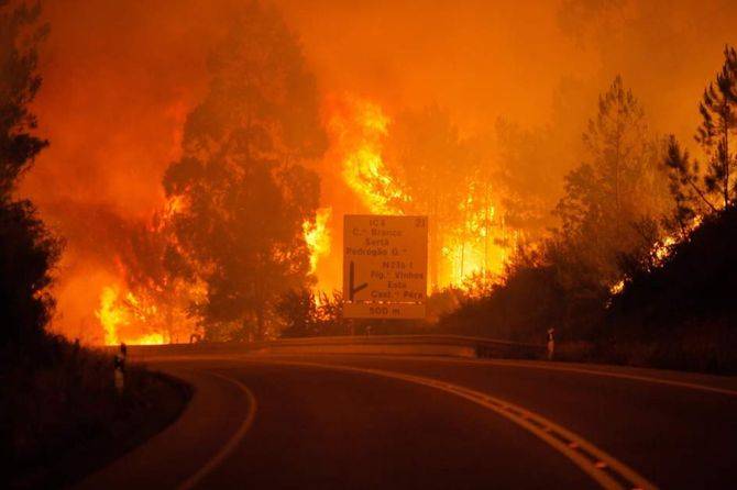 Al menos 62 muertos en un incendio forestal "descontrolado" en el centro de Portugal