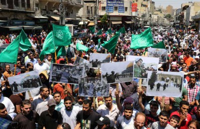 مظاهرات حاشدة في الأردن دعماً لعملية الأقصى الاستشهادية