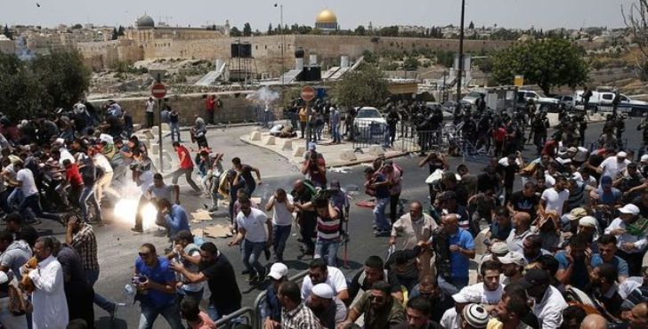 Violencia israelí en Al-Quds deja 5 palestinos muertos y 1090 heridos