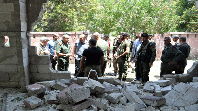 ضحايا في تفجير انتحاري بكراج مصياف في حماة