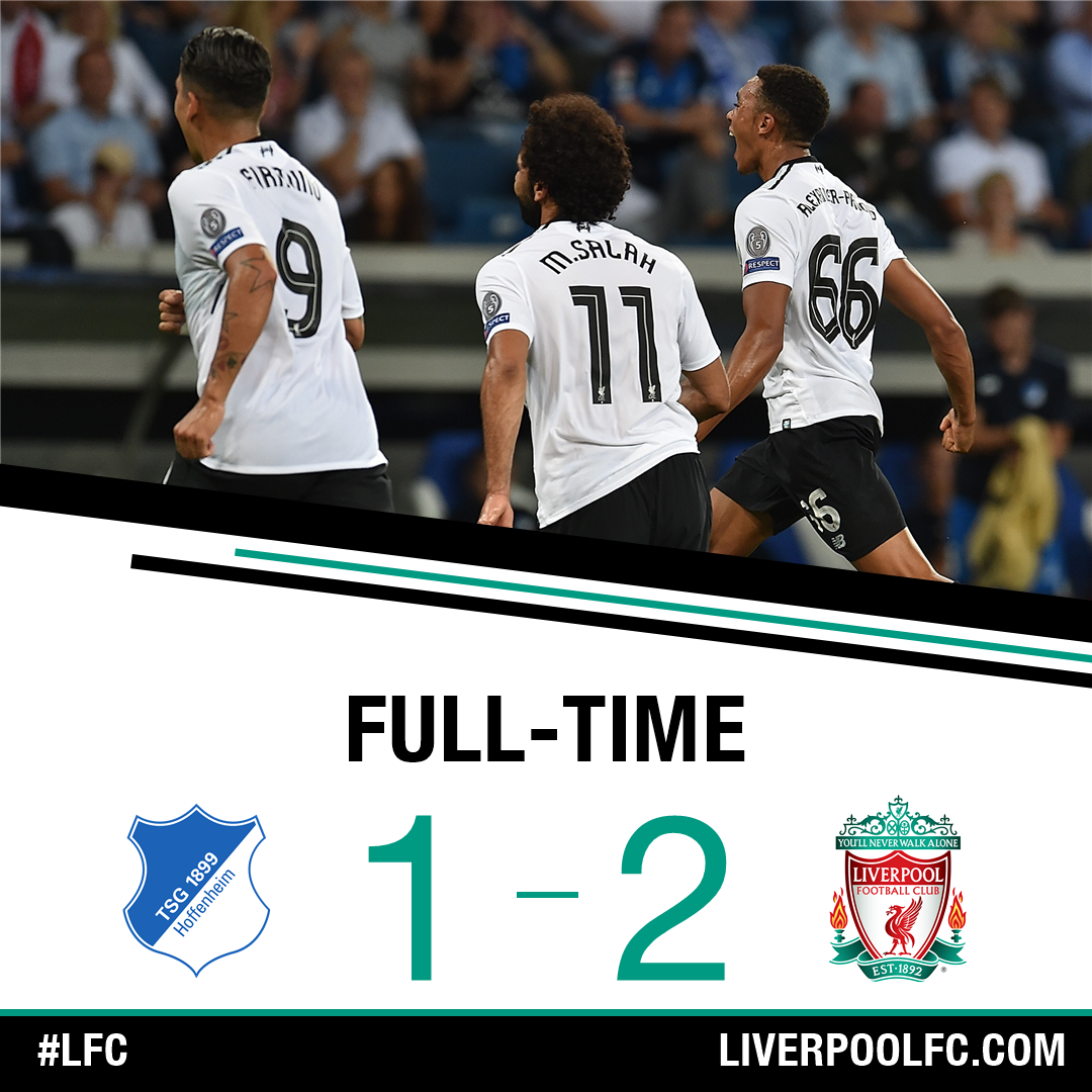 ليفربول يهزم هوفنهايم ويقترب من دوري الأبطال
