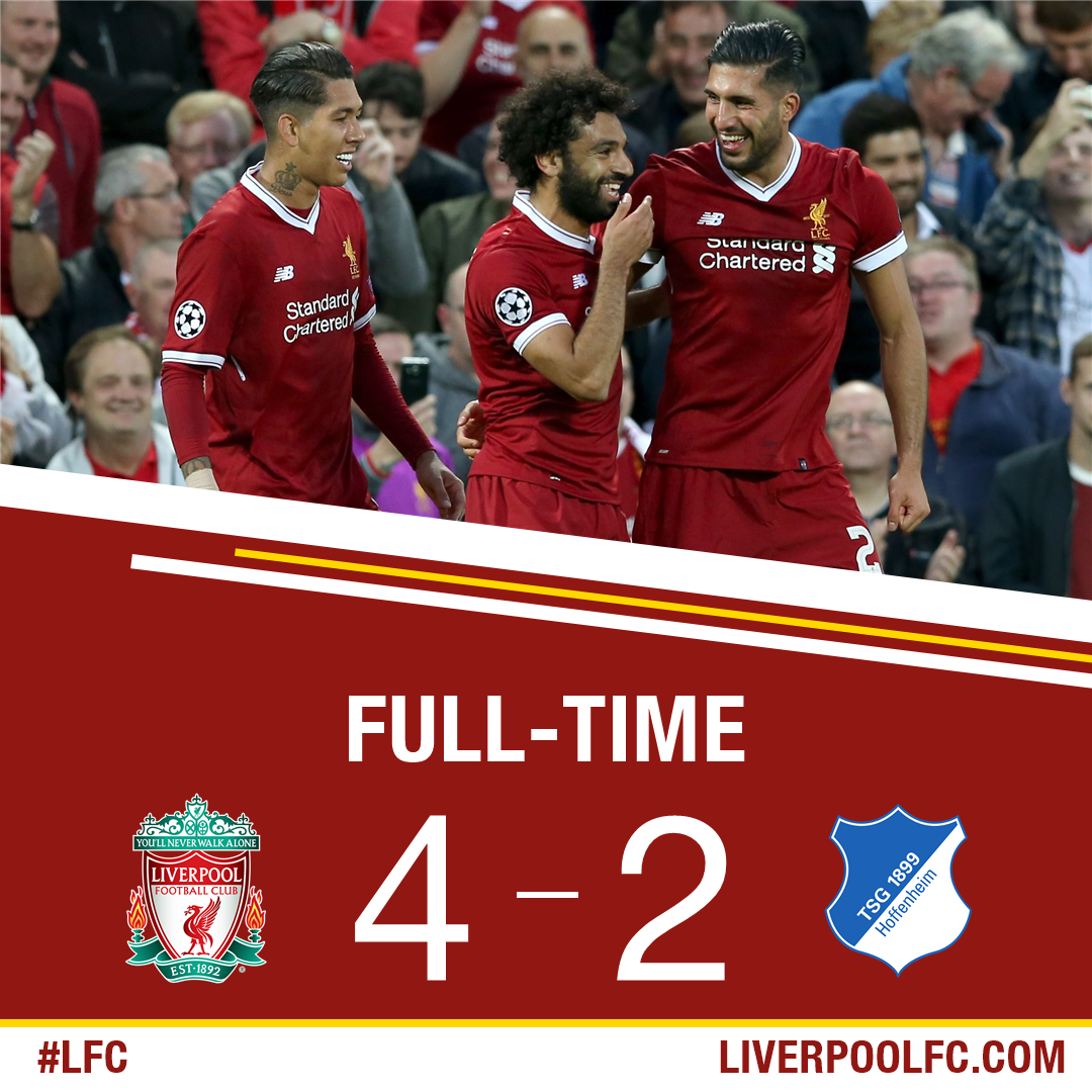 ليفربول يطيح بهوفنهايم ويتأهل لدوري الأبطال
