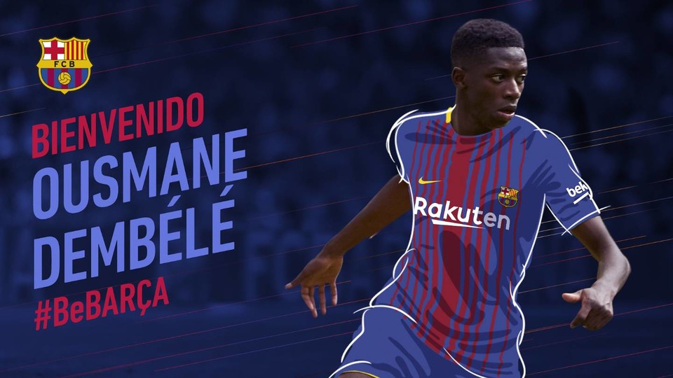 ديمبلي في برشلونة أخيراً