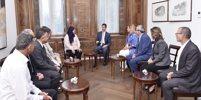 الرئيس الأسد لوفد برلماني تونسي:  نقاط الضعف في الأقطار العربية متشابهة