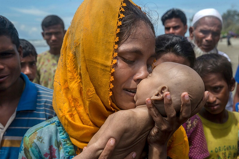 دردناک ترین تصویر از حادثه کشتار مسلمانان میانمار
