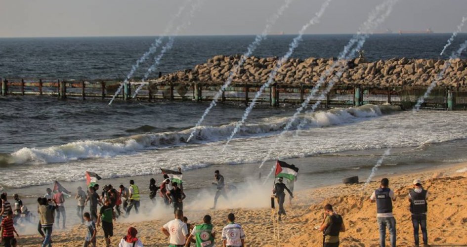 إصابة العشرات بنيران الجيش الاسرائيلي خلال المسير البحري في غزة!