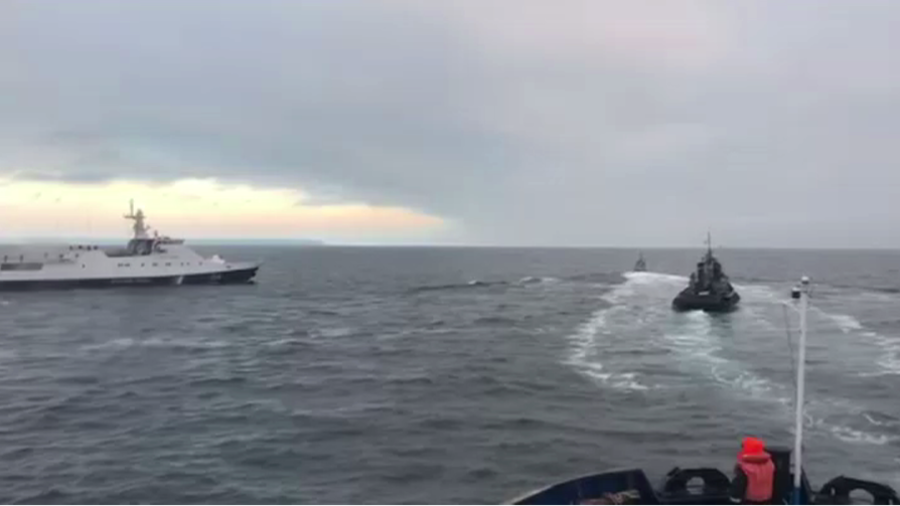 Russia Fires on, Impounds Three Ukraine Ships off Crimea