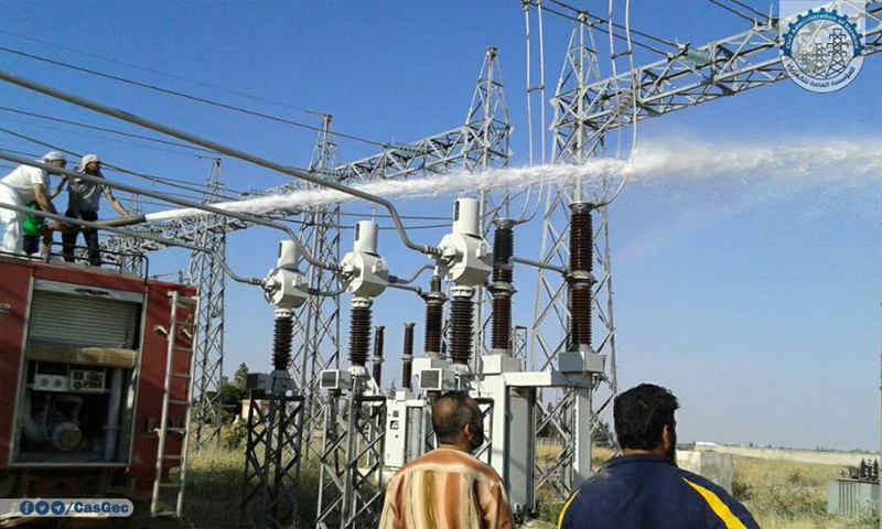 جبهة النصرة تحاول تفكيك محطة كهرباء سراقب وسرقتها