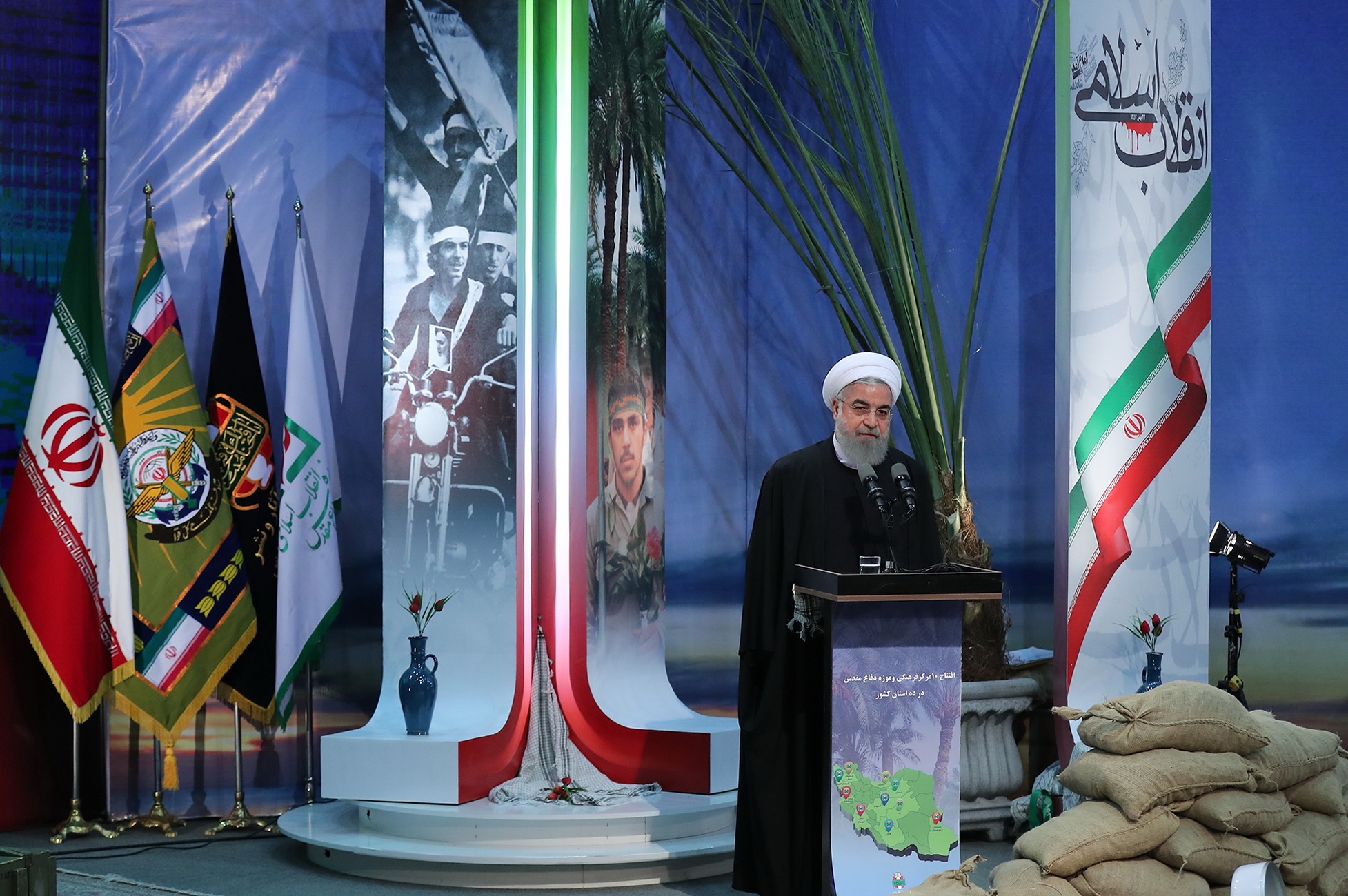 Iran’s President Reiterates Maintaining Defense Might to Deter Enemies