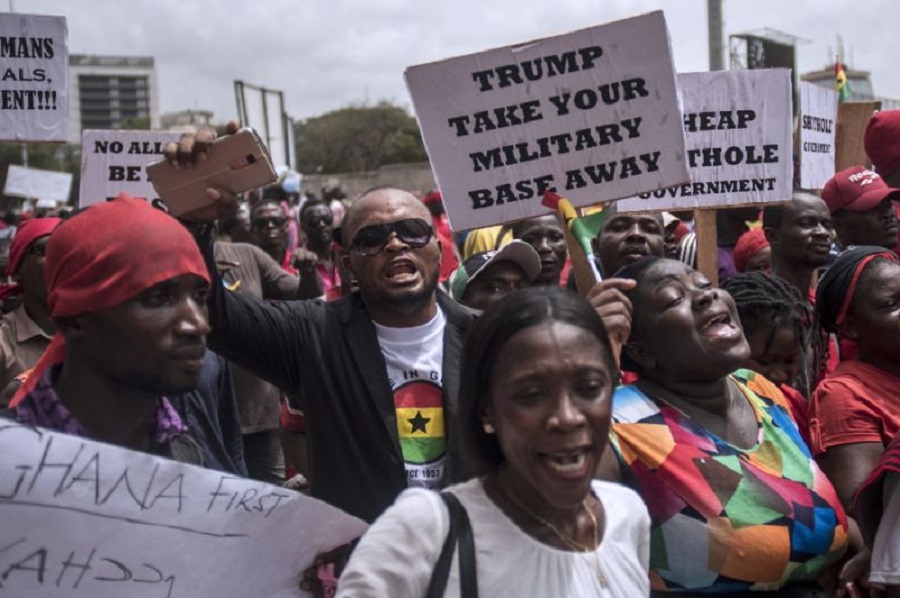 Masses in Ghana Protest against US Military Deal