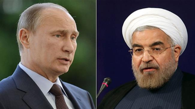 بوتين يبحث مع روحاني تبعات العدوان الثلاثي على سوريا