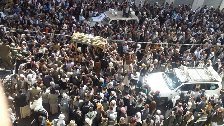 السيد الحوثي في تشييع الصماد: لن تمرّ هذه الجريمة دون عقاب