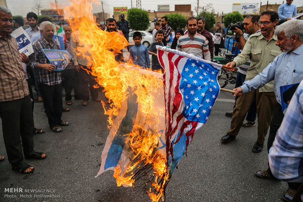 Iranians Hold Nationwide Rallies To Slam US Violation of Nuclear Deal