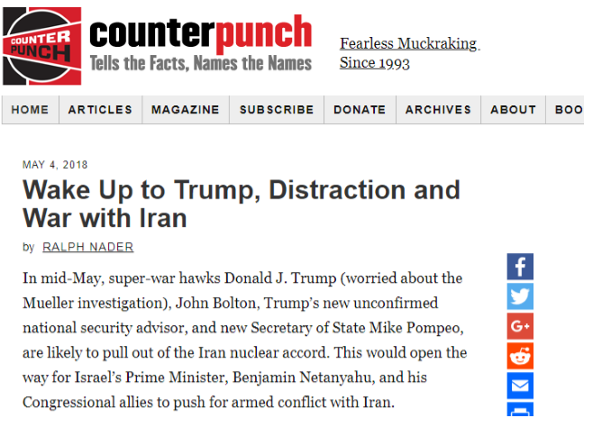 موقع أمريكي: استيقظ يا ترامب، إياك واللعب مع إيران