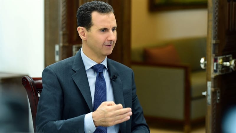 Assad Slams West for Supporting Terrorists in Syria to Topple President