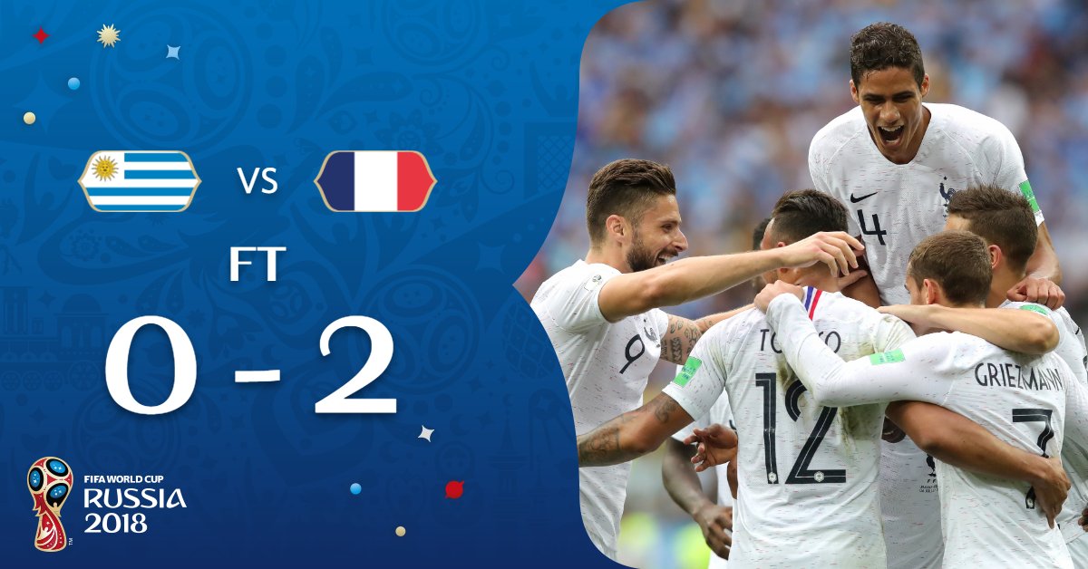 فرنسا في نصف نهاي كأس العالم