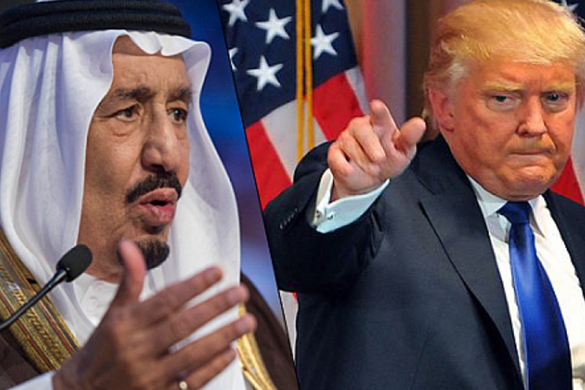 ترامب يتبجّح ويطالب السعودية بالمال مقابل حمايتها