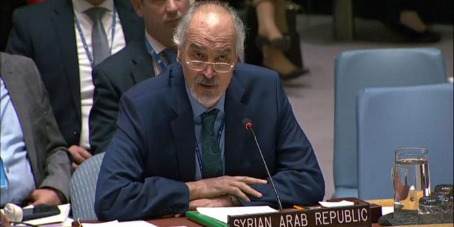 الجعفري: الهدف الأساس للحرب الإرهابية على سوريا هو تكريس الاحتلال الإسرائيلي للأراضي العربية