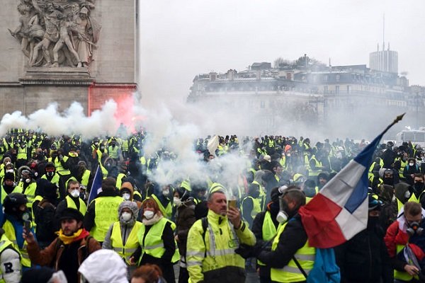 برگزاری دوباره اعتراضات ضد دولتی در فرانسه