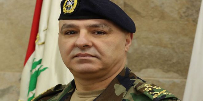 قائد الجيش اللبناني: مستمرون بمواجهة أطماع العدو الإسرائيلي