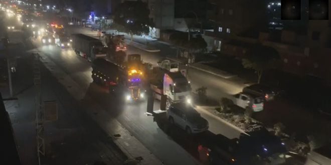 واشنطن تدخل 200 شاحنة وعربة عسكرية إلى مدينة القامشلي دعما لميليشيا “قسد” الانفصالية