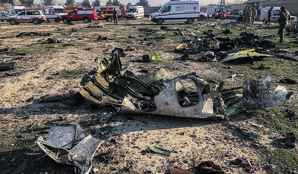 إيران تعلن ان إسقاط الطائرة الأوكرانية کان نتيجة خطأ بشري