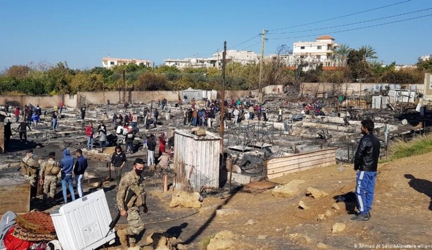 الحزب الديمقراطي اللبناني: احراق مخيمات السوريين جريمة ضد الإنسانية والقيم والأخلاق