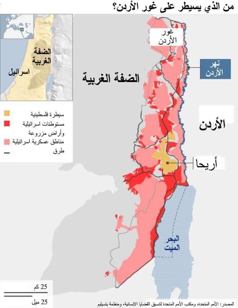"هآرتس": ضم الضفة قد يدفع الأردن لإلغاء اتفاقية السلام