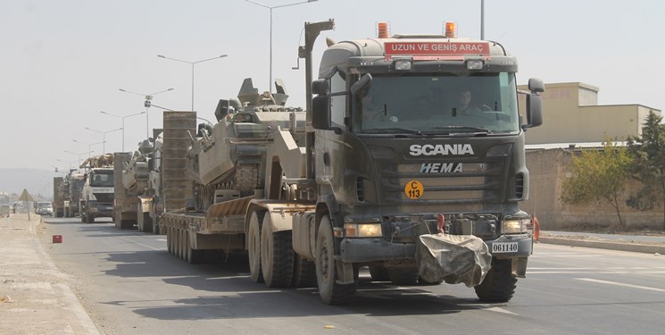 کاروانی از ارتش ترکیه به سوی استان ادلب سوریه حرکت کرد