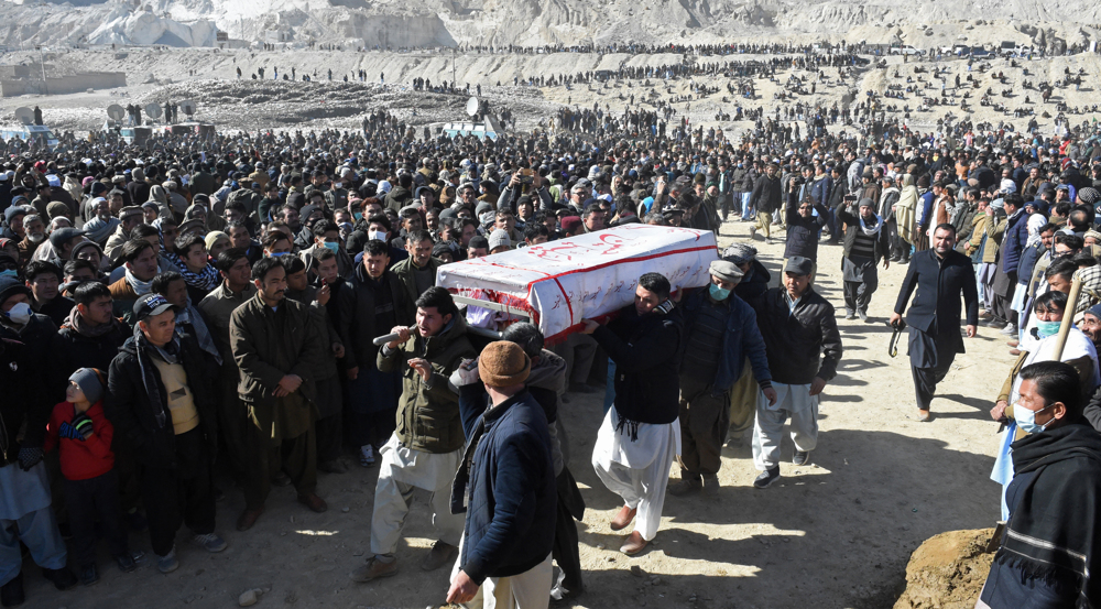 Pakistani Hazars Bury 11 Slain Miners, End Protests