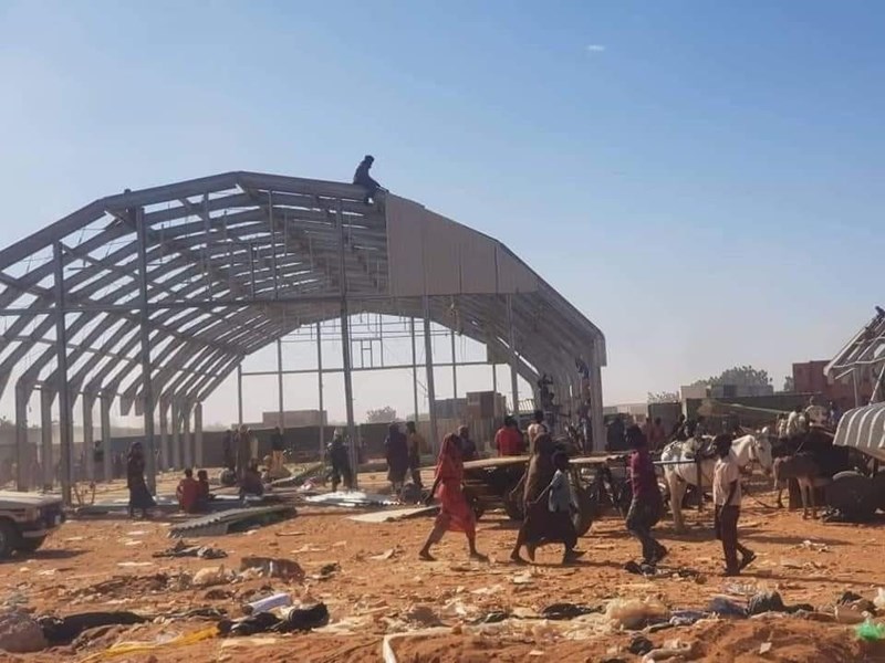سرقة مخازن برنامج الغذاء العالمي غرب السودان