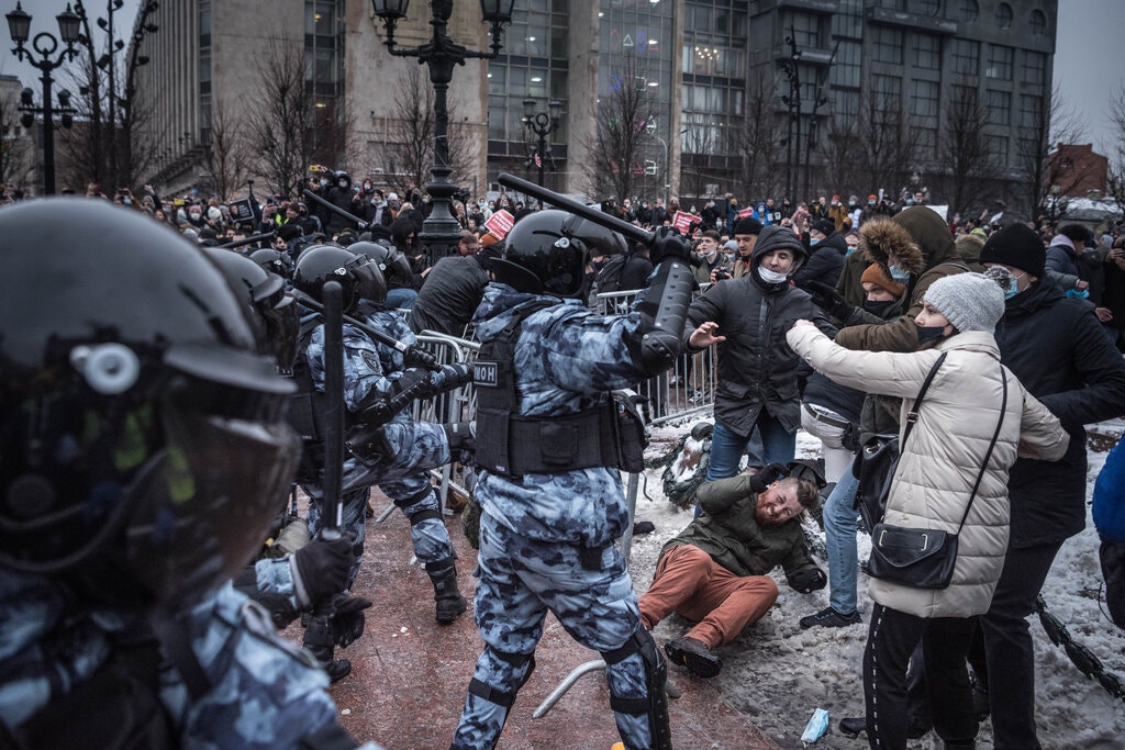 Arrests at Widespread Russia Protests Hit 3,000
