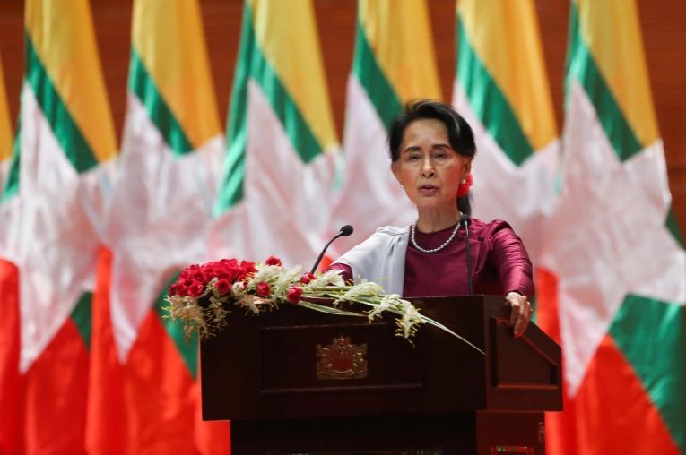 Myanmar Police File Charges against Ousted Leader