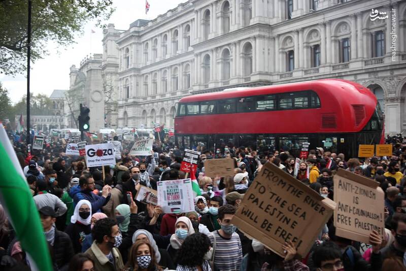 100,000 Londoners Rally outside Israeli Embassy, Condemning Regime’s War Crimes
