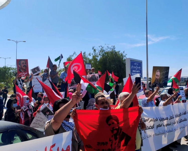 تونس تشارك الشعب الفلسطيني فرحت انتصاره على الاحتلال الاسرائيلي