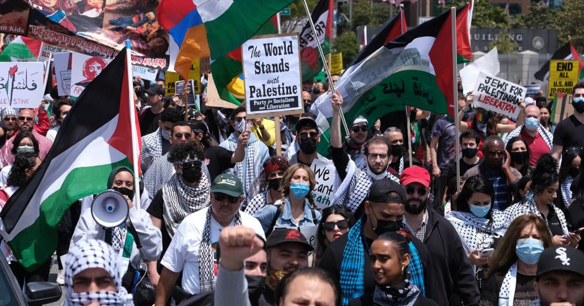 گسترش دامنه اعتراضات ضدصهیونیستی در آمریکا؛ مردم لس آنجلس هم به خیابان ها آمدند