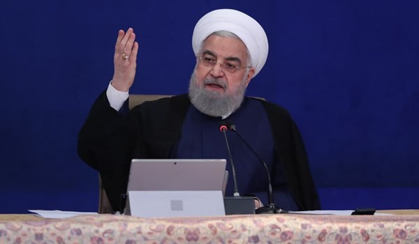 الرئيس روحاني: تم حل القضايا الرئيسية العالقة مع امريكا في مفاوضات فيينا