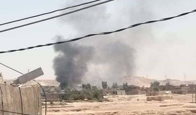 14 صاروخ تدك قاعدة عين الأسد الأمريكية في العراق والمعلومات تشير الى وقوع إصابات
