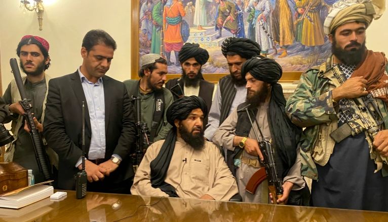 Taliban in Presidential Palace after Collapse of US-Led Mission in Afghanistan