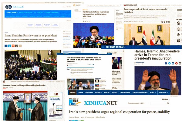 بازتاب گسترده آغاز بکار رئیس جمهور جدید ایران در رسانه های بین المللی