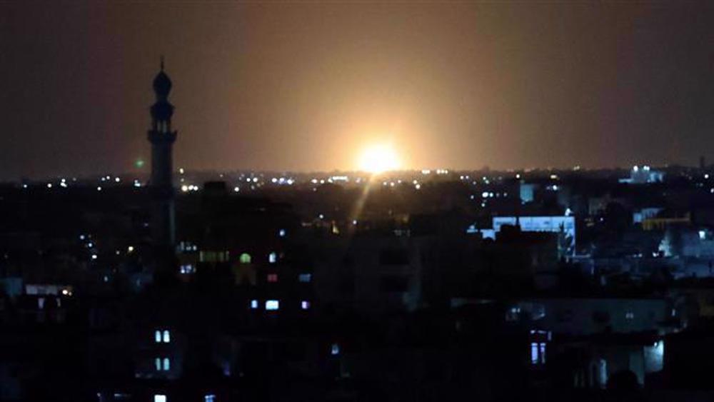 Israeli Regime Bombs Several Positions in Gaza Strip