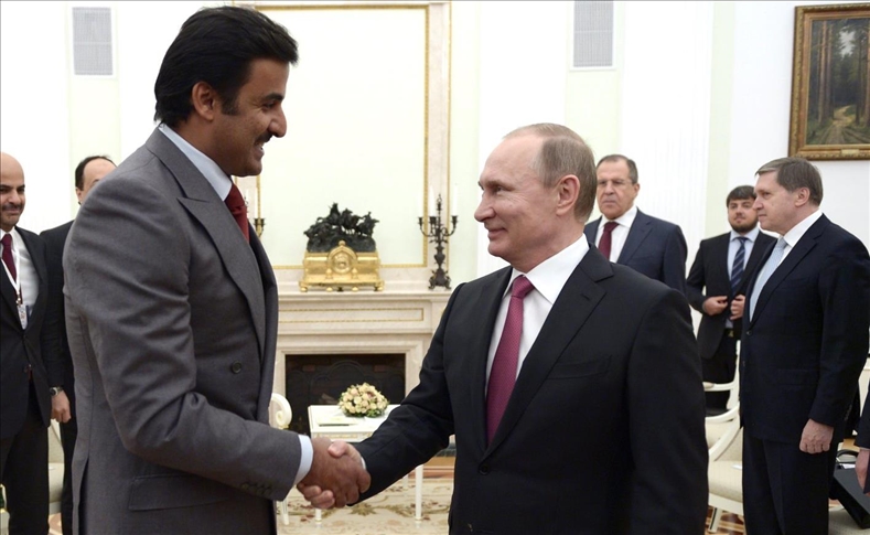 رئیس جمهور روسیه به امیر قطر نامه نوشت