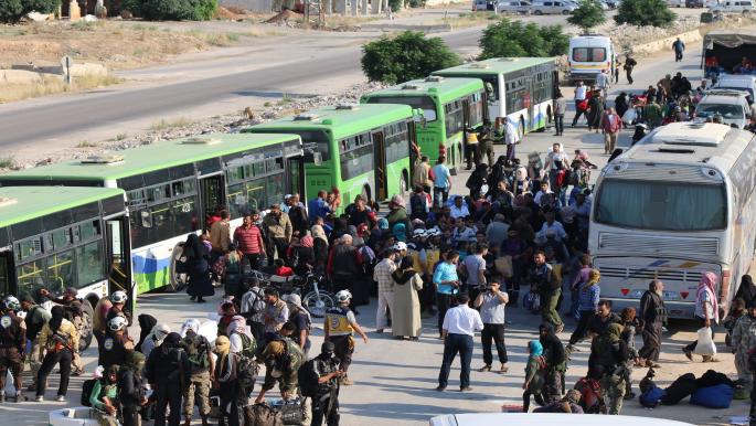 تفاصيل نقل المجموعات المسلحة من درعا إلى المناطق المحتلة في محافظتي حلب وإدلب